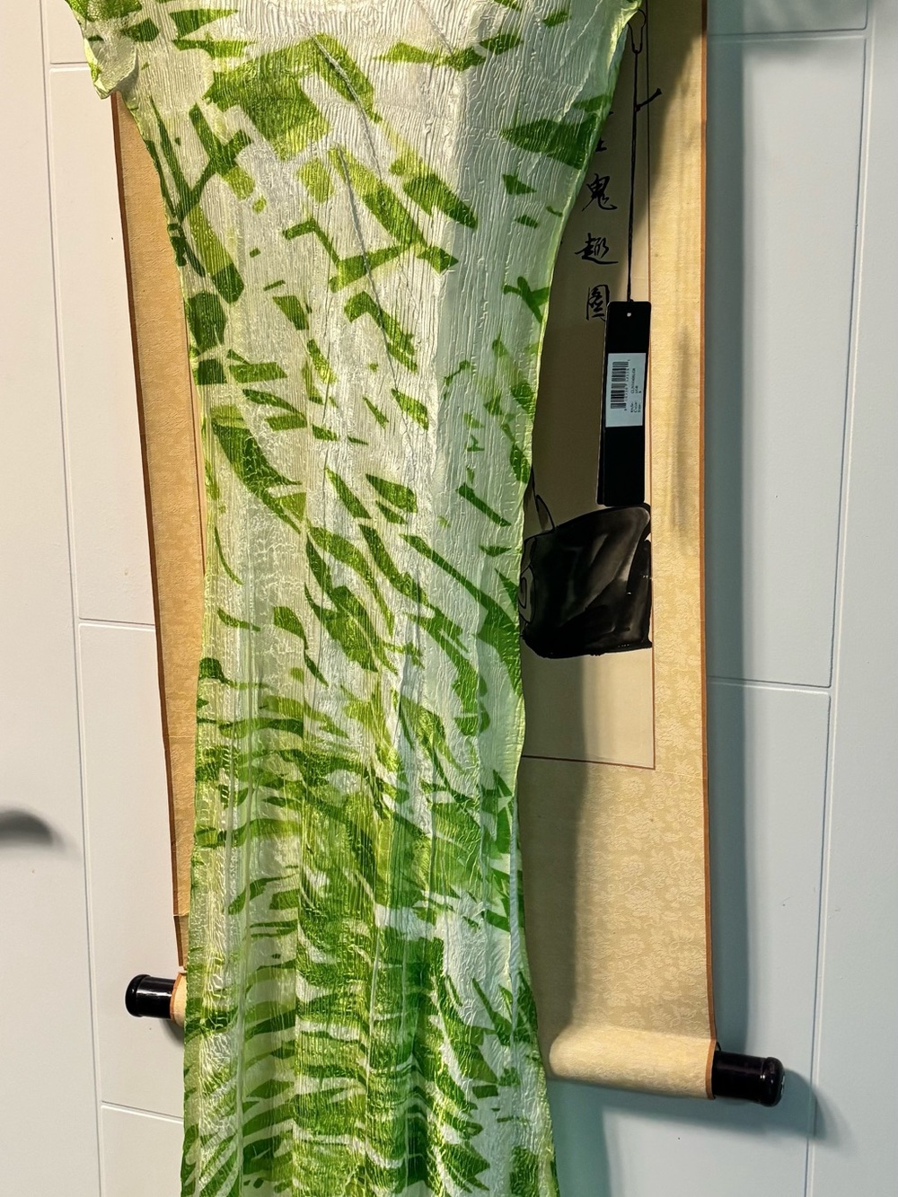 Komarov NWT! Summery White & Lime Green Dress - Picture 6 of 6
